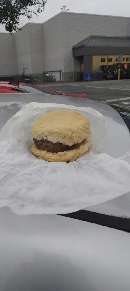 Sausage Biscuit as Big as a Hamburger